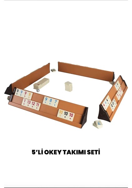 Hedef Plastik Istaka Okey Takımı (5'li Set )