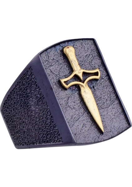 Gold Kılıç Erkek Gümüş Yüzük 8.8 gr