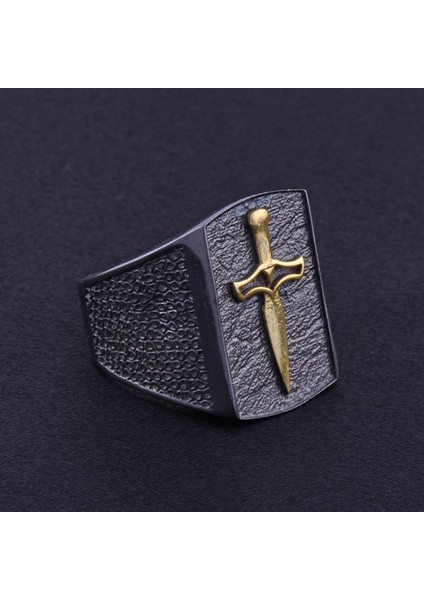 Gold Kılıç Erkek Gümüş Yüzük 8.8 gr