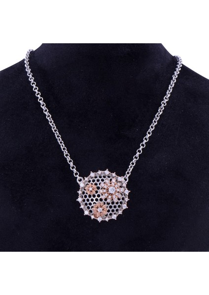 Taşlı 925 Ayar Gümüş Kolye fiyatları