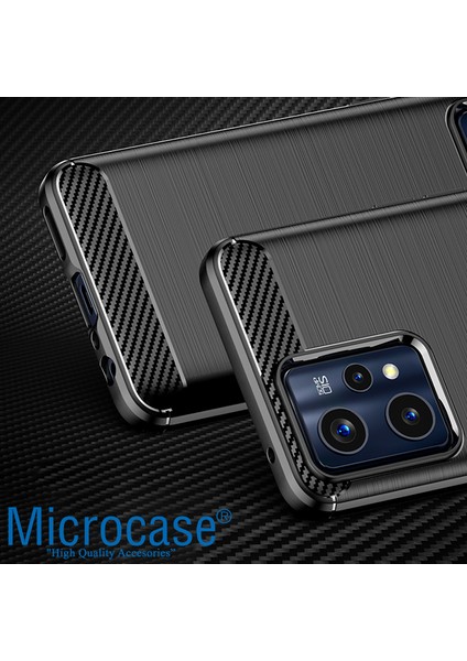 Realme 9 Pro Brushed Carbon Fiber Silikon Kılıf - Siyah AL3332 fiyatları