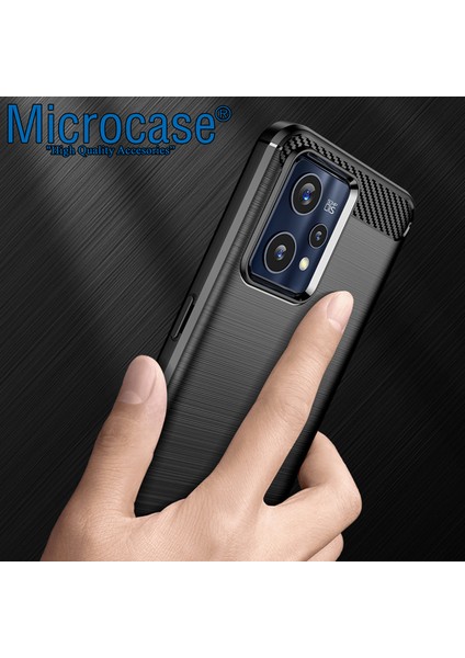 Realme 9 Pro Brushed Carbon Fiber Silikon Kılıf - Siyah AL3332 fırsatları