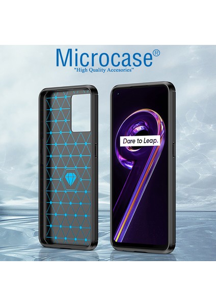 Realme 9 Pro Brushed Carbon Fiber Silikon Kılıf - Siyah AL3332 indirimleri