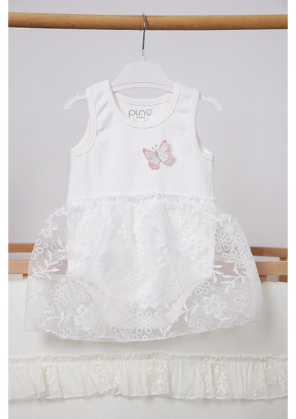 Bayramlık Kız Bebek Badi Elbise 3528