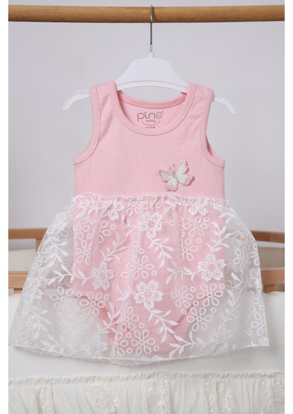 Bayramlık Kız Bebek Badi Elbise 3528
