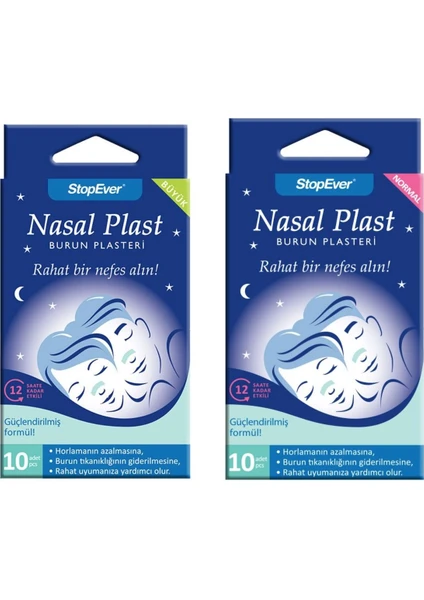 Stopever Nasal Plasteri Normal & Büyük Boy İkili Paket