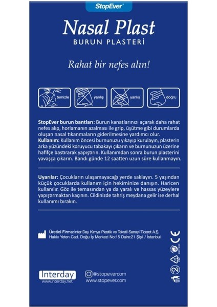 Nasal Plasteri Normal & Büyük Boy İkili Paket