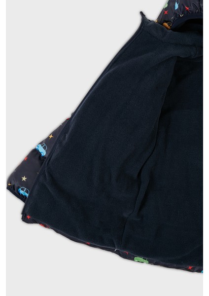 Ekstra Dolgulu İçi Yumuşak Polarlı Kapüşonlu Şişme Mont Erkek Çocuk MONT 5763003 modelleri