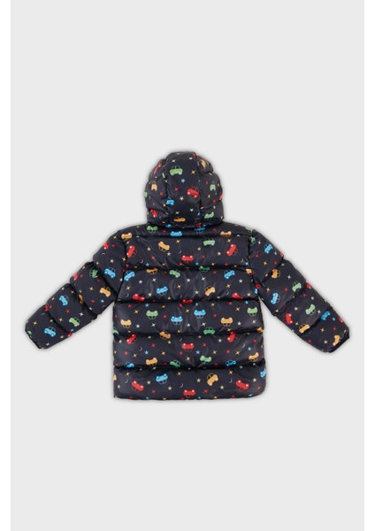 Ekstra Dolgulu İçi Yumuşak Polarlı Kapüşonlu Şişme Mont Erkek Çocuk MONT 5763003 fırsatları