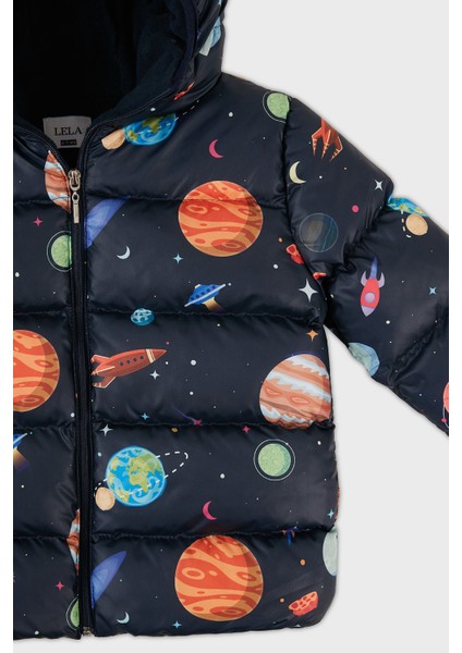 Ekstra Dolgulu İçi Yumuşak Polarlı Kapüşonlu Şişme Mont Erkek Çocuk MONT 5763003 fiyatları