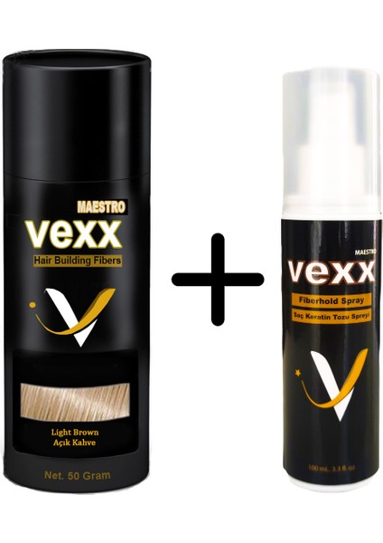 Vexx 50 gr Saç Tozu + 100 ml Sabitleyici Sprey Set