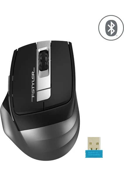 A4 TECH FB35 OPTIK MOUSE BLUETOOTH+NANO USB GRİ