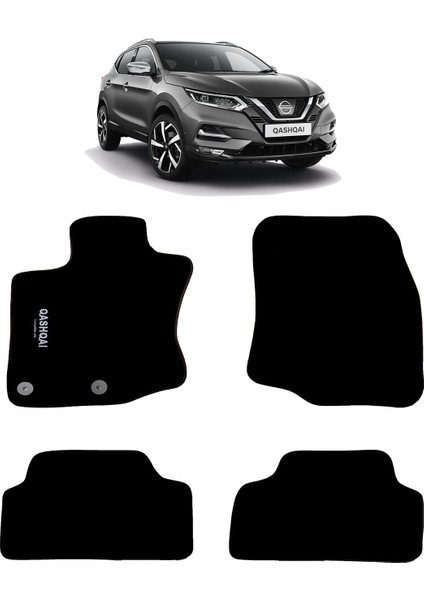 Nissan Qashqai 2014-2021 Halı Paspas Siyah