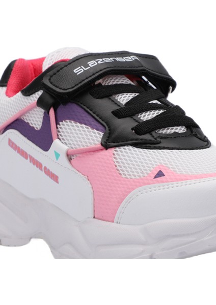 KEKOA IN Kız Çocuk Sneaker Koşu & Yürüyüş Ayakkabısı Beyaz / Pembe