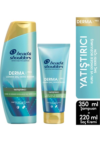 Head & Shoulders Derma x Pro Yatıştırıcı Seti 350 ml Şampuan + Saç Kremi 220 ml