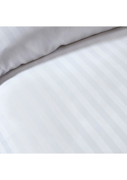 Beyaz Çarşaf Saten Çizgili Otel Tipi Tek Kişilik 180x280 1 Parça fiyatları