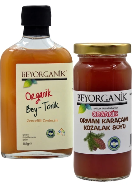 Organik 2'li BEY TONİK + Kozalak Suyu Paketi