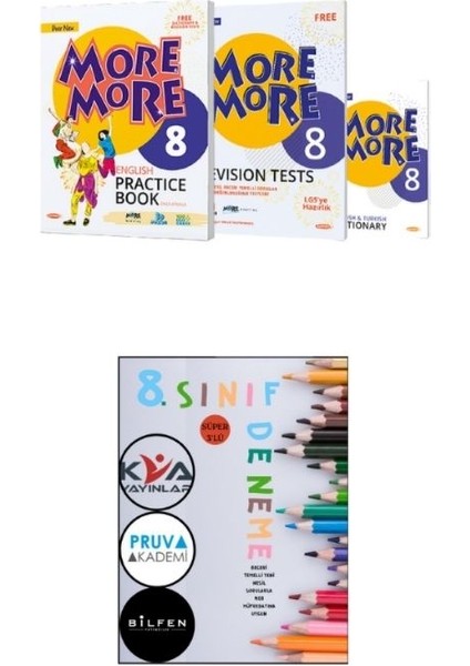 8 Practice Book Seti - 3'Lü Süper Yeni Nesil Deneme(Nitelik Yayınları-Pruva Akademi-Kva)