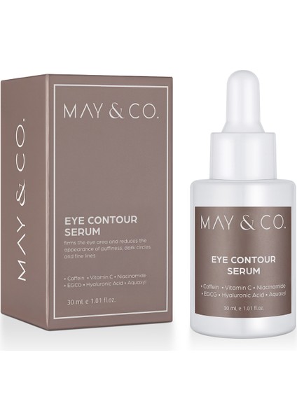 Göz Altı Aydınlatıcı Bakım Serumu (Caffeine - Vitamin C - Niacinamide - Egcg - Aquaxyl) 30 ml