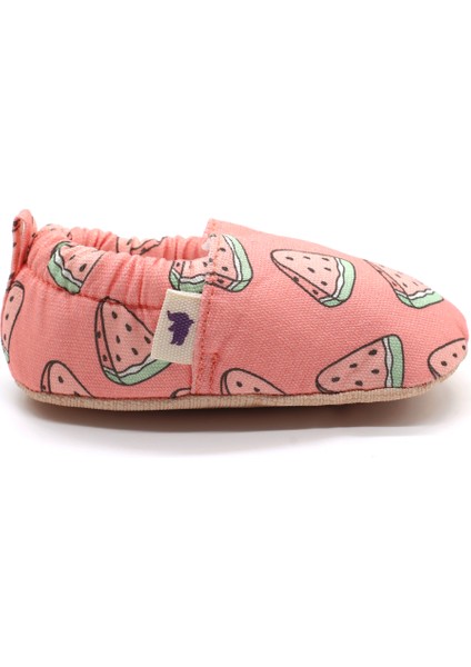 Karpuz Pembe Pamuklu Kaydırmaz Ilk Adım Bebek Patik