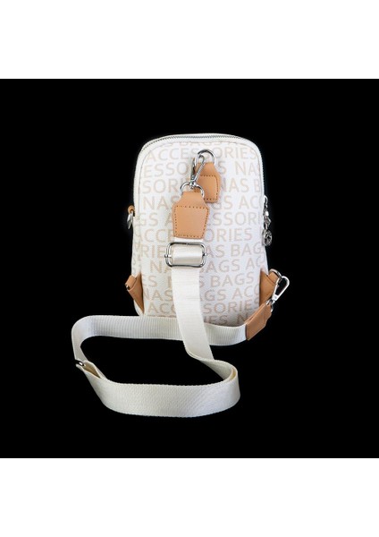 Kadın Bel ve Body Bag Çapraz Çanta Dönüştürülebilir Orjinal Nas Çanta Krem Camel Yazılı fırsatları