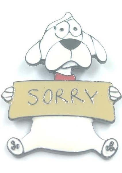 Mordino Sorry Dog Büyük Pin