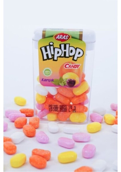 Hiphop Karışık Meyveli Şeker 50 Adet
