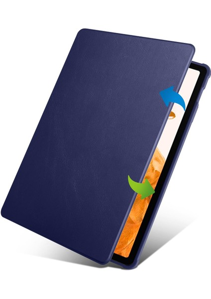 Galaxy Tab S8 Plus 12.4" Uyumlu Kılıf Kalem Bölmeli Yatay Dikey Standlı 360 Dönebilen Akıllı Kapak fırsatları