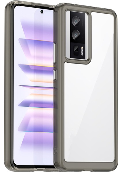 Xiaomi Poco F5 Pro / Redmi K60 Pro Shield Serisi Darbeye Dayanıklı Köşe Korumalı Yarı Esnek Plastik Tpu Kılıf - AL8100