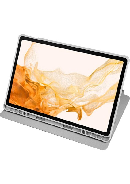 Galaxy Tab S7 Plus 12.4" Uyumlu Kılıf Kalem Bölmeli Yatay Dikey Standlı 360 Dönebilen Akıllı Kapak indirimleri