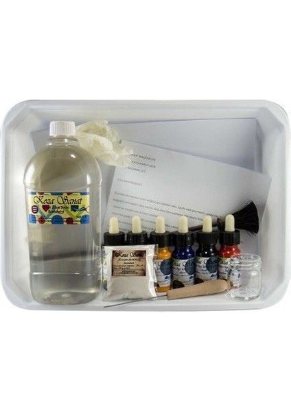 Hazır Geleneksel Ebru Öğrenci Seti 6 Renk 16 Parça fiyatları