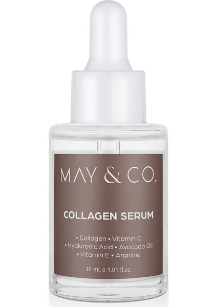 Cilt Yenileyici ve Dolgunlaştırıcı Collagen Cilt Bakım Serumu (C Vitamini+Avakado Oil+Arginine+)
