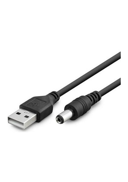 USB 5.5 mm 2.5 mm Kablo USB Standart Uç Dc Kablo 5.5 mm 2.5 mm 1 Metre USB Kablo modelleri