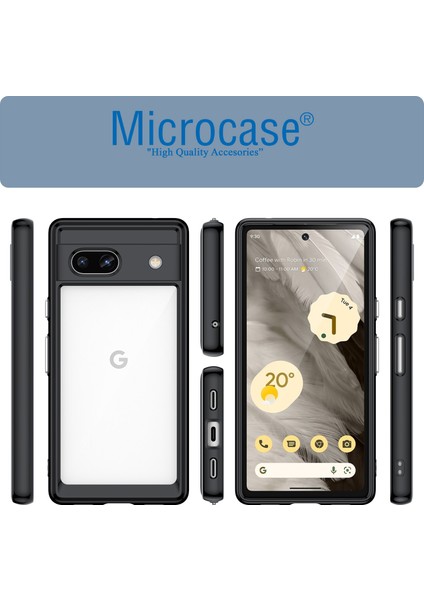 Google Pixel 7A Shield Serisi Darbeye Dayanıklı Köşe Korumalı Yarı Esnek Plastik Tpu Kılıf - AL8100 fiyatları