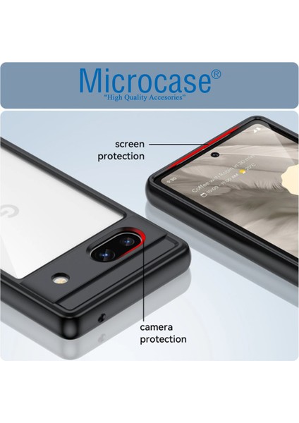 Google Pixel 7A Shield Serisi Darbeye Dayanıklı Köşe Korumalı Yarı Esnek Plastik Tpu Kılıf - AL8100 fırsatları