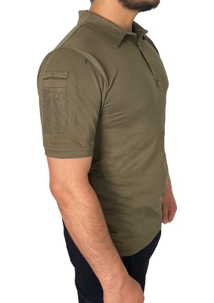 Wolftrap Tactical Polo Yaka 2 Cepli Kısa Kollu Taktik T-Shirt Haki