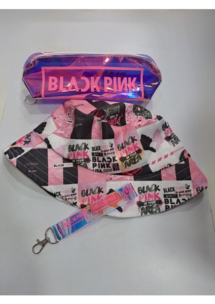 Blackpink Balıkçı Şapka Kalemlik Anahtarlık Kombin
