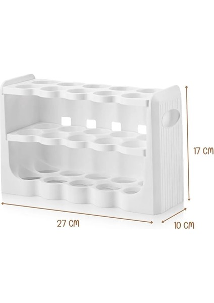 30 Bölmeli Yumurta Kutusu 3 Katlı Yumurtalık Buzdolabı Organizeri Saklama Kabı indirimleri
