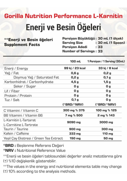 Nutrition Performance L-Karnitin 1000 ml