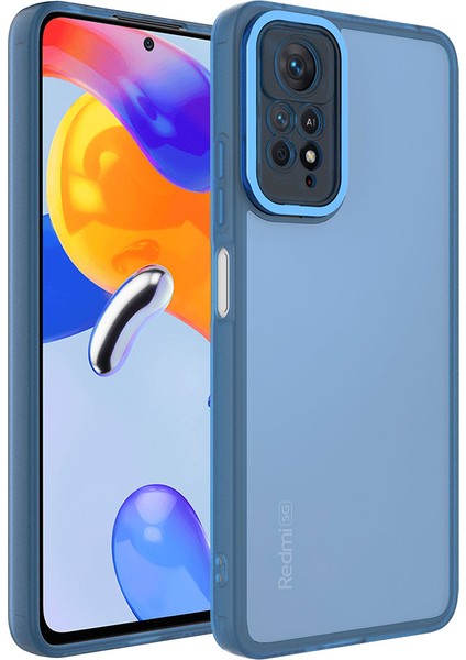 Xiaomi Redmi Note 11 Pro 5g Parlak Kamera ve Darbe Korumalı Arkası Renkli Şeffaf Berry Kılıf