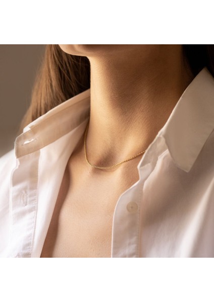 925 Ayar Ince Doc Zincir 40 cm Gümüş Kolye modelleri