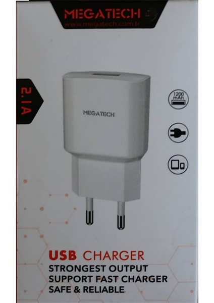 Hızlı Şarj Cihazı USB 2.1A