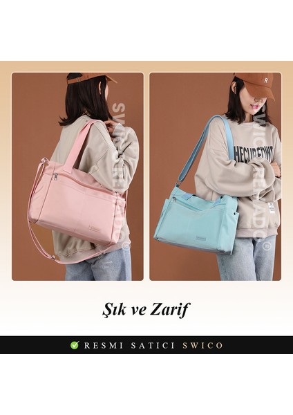 Kadınlar Için Büyük Kapasiteli Günlük Omuz Çantası Tote Çanta (Yurt Dışından) modelleri