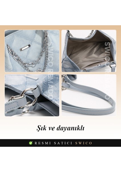 Kadınlar Için Büyük Kapasiteli Şık Omuz Çantası Tote Çanta (Yurt Dışından) indirimleri