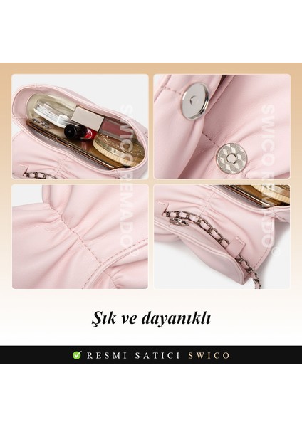 Kadınlar Için Fiyonk Şekilli Moda Omuz Çantası (Yurt Dışından)