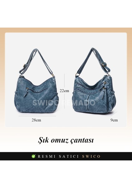 Kadınlar Için Büyük Kapasiteli Şık Omuz Çantası (Yurt Dışından)