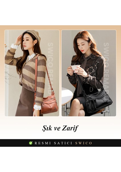 Kadınlar Için Büyük Kapasiteli Şık Omuz Çantası (Yurt Dışından) modelleri