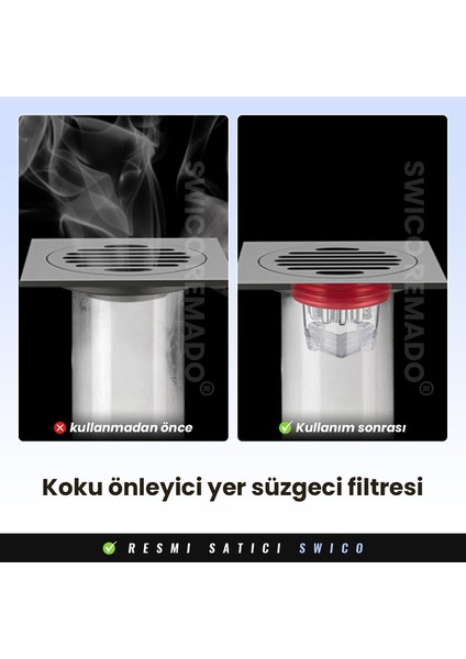 Yer Sifonu Filtresi 2 Adet (Yurt Dışından)