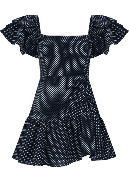 Chıc Dot Embossed Elbise