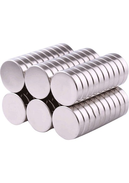 20 Adet 15X3 mm Güçlü Yuvarlak Neodyum Mıknatıs Magnet Buzdolabı Mıknatısı Far Mıknatısı